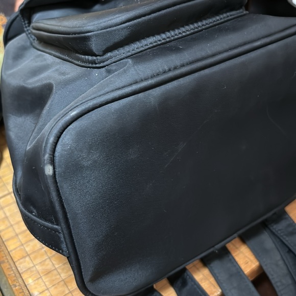 Dolce & Gabbana Parfum Black Backpack 10”Hx8.25”Lx6”W Flap Top w Drawstring VGUC - Picture 10 of 14